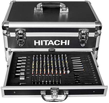 Hitachi KC18DJLF Perceuse visseuse 2 x 18 V 2,5 Ah + 100 Accessoires