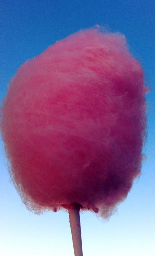 Photo d'une barbe-à-papa rose